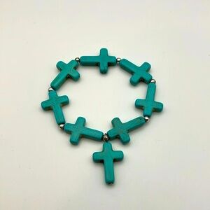 Turquoise Cross Bracelet